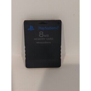 Official OEM Sony Playstation 2 PS2 8MB Magicgate Memory Card SCPH-10020 Black